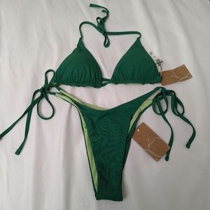 Joules Green Bikini Set